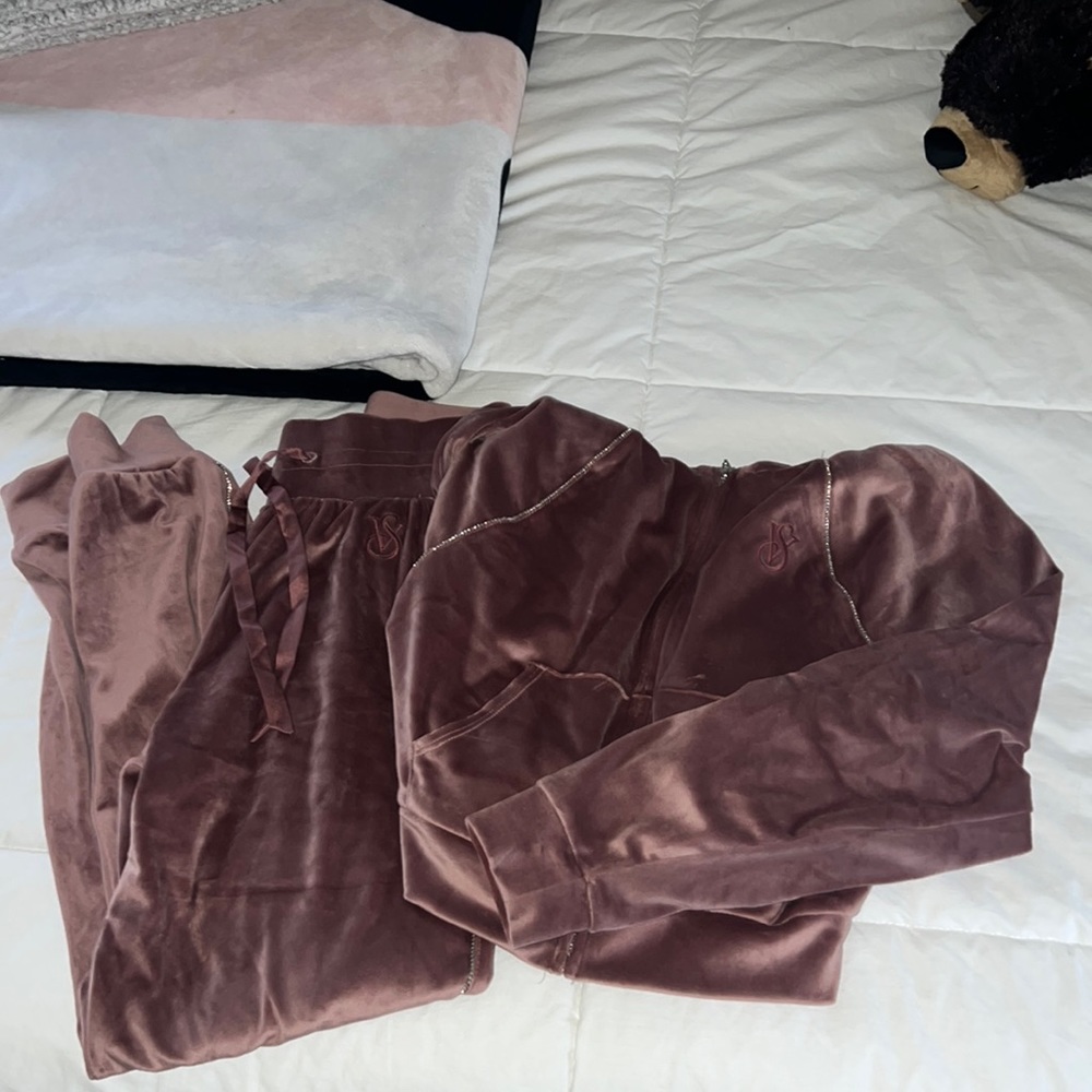 victorias secret velour tracksuit